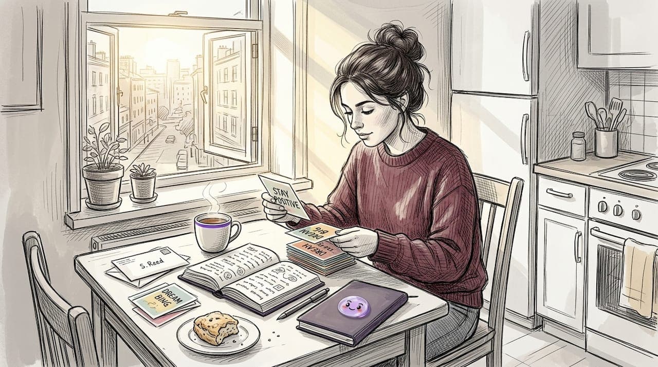 Motivational cards: boost journaling and self-reflection