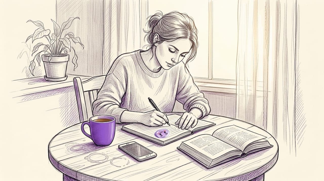 Set future goals for emotional wellness with journaling